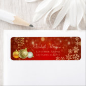 エレガントクリスマスボール ラベル (インサイチュ)