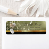 エレガントクリスマスボール、輝き、緑 ラベル (インサイチュ)