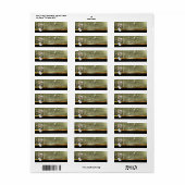 エレガントクリスマスボール、輝き、緑 ラベル (フルシート)