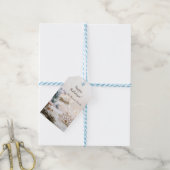 エレガントクリスマスボール、金ゴールド ギフトタグ (より糸付き)