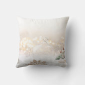 エレガントクリスマスボール、金ゴールド クッション (裏面)