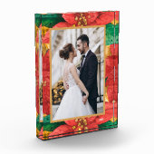 エレガントクリスマスポインセテカスタムィアス フォトブロック (左)