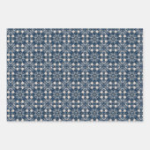 エレガントクリスマスマンダラパターンヴィンテージオーナメント ラッピングペーパーシート (正面3)