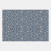 エレガントクリスマスマンダラパターンヴィンテージオーナメント ラッピングペーパーシート (正面2)