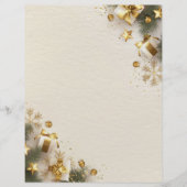 エレガントクリスマスモーニングスクラップブック紙 (正面)