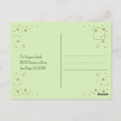 エレガントクリスマスリースはがき ポストカード (裏面)