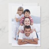 エレガントクリスマスリースフォトホリデーカード シーズンカード (裏面)