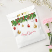 エレガントクリスマスリースボーダーオーナメント フェイバーバッグ (封をした状態)