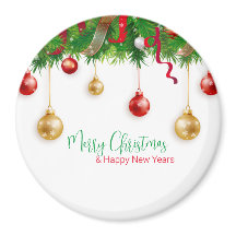 エレガントクリスマスリースボーダーオーナメント