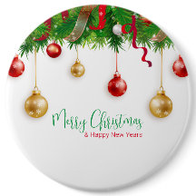 エレガントクリスマスリースボーダーオーナメント