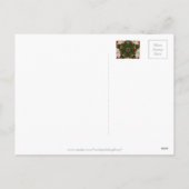 エレガントクリスマスリースレッドグリーンカレイドスコープ シーズンポストカード (裏面)