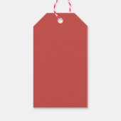 エレガントクリスマスリースレッドボウホリデイ ギフトタグ (裏面)