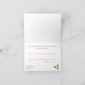 エレガントクリスマスリース贈与証書 サンキューカード (内部)