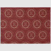 エレガントクリスマスリース赤金ゴールドメリークリスマス 薄葉紙 (正面)