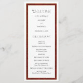 エレガントクリスマスレッド縁どダマスク プログラム (正面)