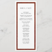 エレガントクリスマスレッド縁どダマスク プログラム (裏面)