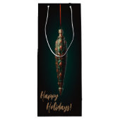 エレガントクリスマスワイン抱き枕 ワインギフトバッグ (裏面)