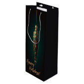 エレガントクリスマスワイン抱き枕 ワインギフトバッグ (正面アングル)