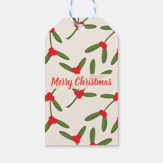 エレガントクリスマス冬の果実 ギフトタグ (裏面)