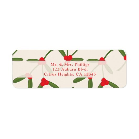 エレガントクリスマス冬の果実 ラベル (正面)