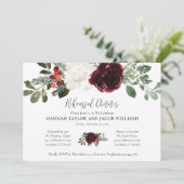 エレガントクリスマス冬の結婚式リハーサル 招待状 (スタンド正面)