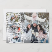 エレガントクリスマス冬の花4写真あいさつ シーズンカード (正面)