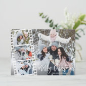 エレガントクリスマス冬の花4写真あいさつ シーズンカード (スタンド正面)