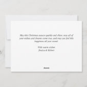 エレガントクリスマス冬の花4写真あいさつ シーズンカード (裏面)