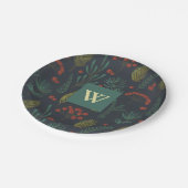 エレガントクリスマス冬季植物園 ペーパープレート (アングル)