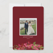 エレガントクリスマス幾何学的リースホリデーフォト シーズンカード (裏面)