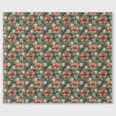 エレガントクリスマス応援キャンディキャネスボウ ラッピングペーパー (フラット)