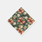 エレガントクリスマス応援キャンディキャネス&ボウズ スタンダードカクテルナプキン (角)