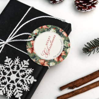 エレガントクリスマス応援キャンディパーソナライズされたー フェイバータグ