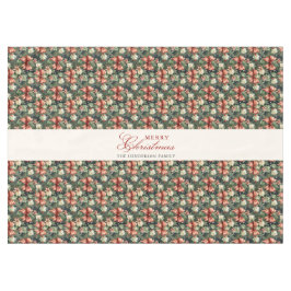 エレガントクリスマス応援キャンディーケーンボウカスタムズ テーブルクロス