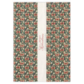 エレガントクリスマス応援キャンディーケーンボウカスタムズ テーブルクロス (正面)