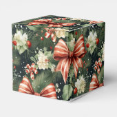 エレガントクリスマス応援パーソナライズされた フェイバーボックス (裏面サイド)