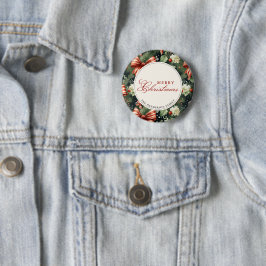 エレガントクリスマス応援パーソナライズされた 缶バッジ