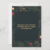 エレガントクリスマス招待状祝 案内状 (裏面)