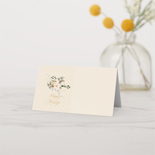 エレガントクリスマス接待盆 プレイスカード (正面)