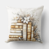 エレガントクリスマス本好きの装飾用クッション クッション (正面)