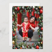 エレガントクリスマス枠 シーズンカード (正面/裏面)