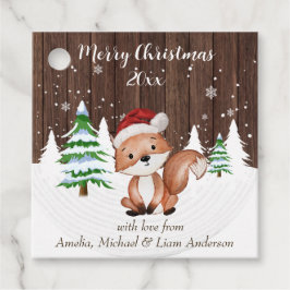 エレガントクリスマス水彩植物学 フェイバータグ