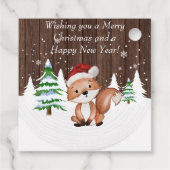 エレガントクリスマス水彩植物学 フェイバータグ (裏面)