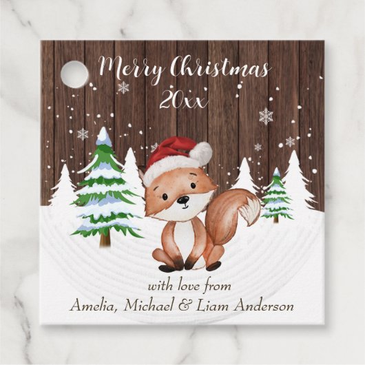 エレガントクリスマス水彩植物学 フェイバータグ (正面)