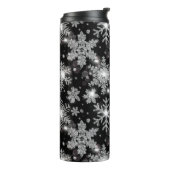 エレガントクリスマス白黒銀 タンブラー (回転左)