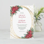 エレガントクリスマス結婚の 招待状 (スタンド正面)