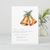 エレガントクリスマス結婚式招待状カード 招待状 (スタンド正面)