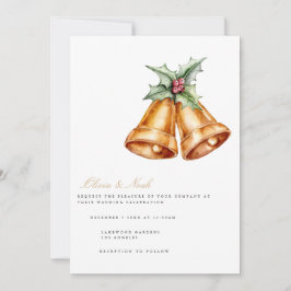 エレガントクリスマス結婚式招待状カード 招待状