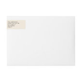 エレガントクリスマス花模様休日 ラップアラウンドラベル (正面)