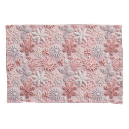 エレガントクリスマス赤面ピンク雪 枕カバー